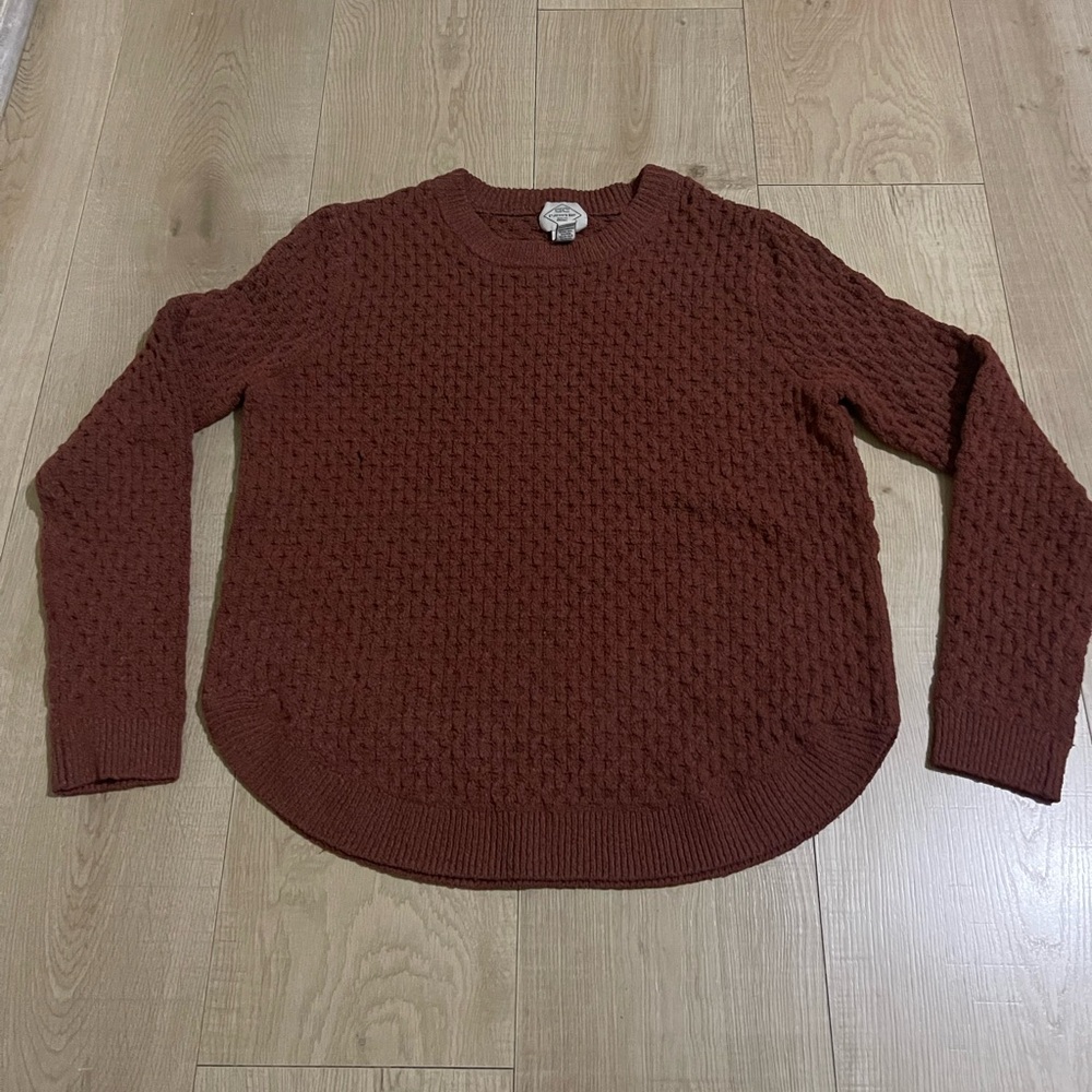 St. John's Bay Women's Brick Brown Sweater